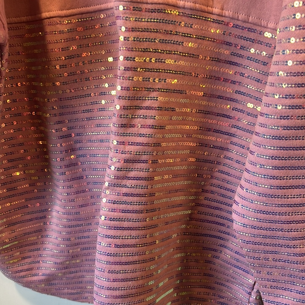 Disney Purple Sequin Women's Sweater - Picture 4 of 4